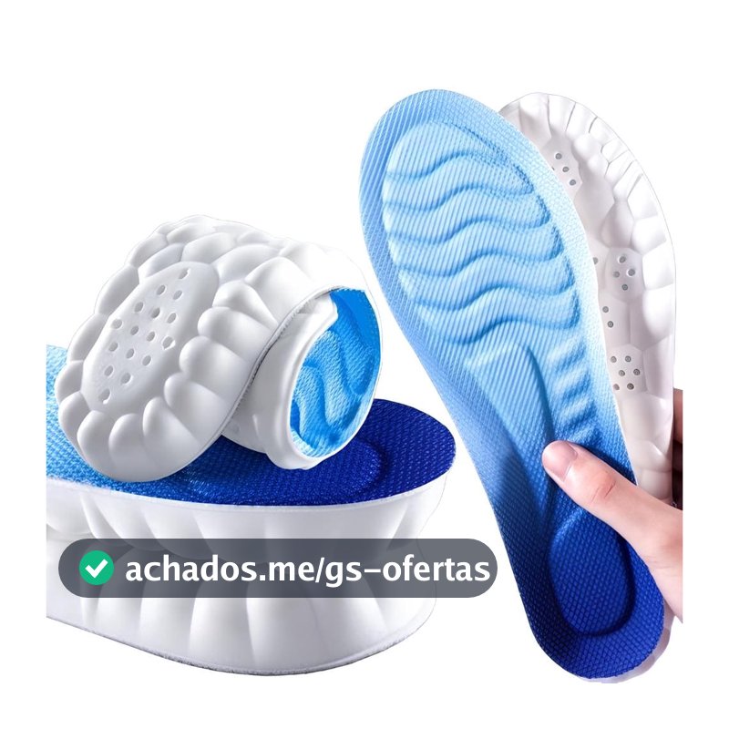 Palmilha Ortopédica Anatômica Alto Conforto Tênis Sapatos Wbcom