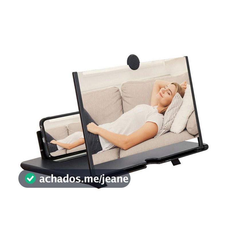 Amplificador / Suporte Notebook De Imagem Da Tela Do Celular Lupa 3D Promoção
