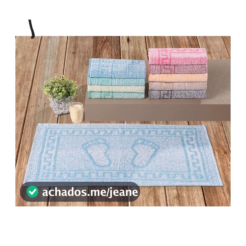Kit Com 05 Pisos Banheiro Tapete Pezinho 43cm x 65cm  100%  Algodão Laune Haus  CONFORT