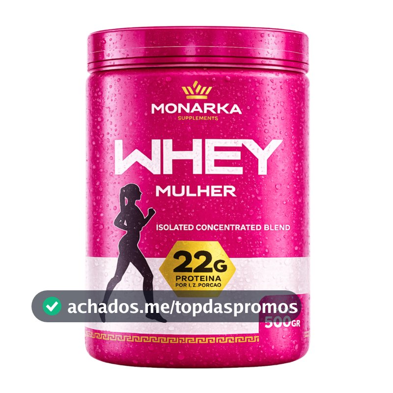 Whey Protein Feminino Blend Isolado Concentrado - 22G de proteína por poção - Zero Açucar