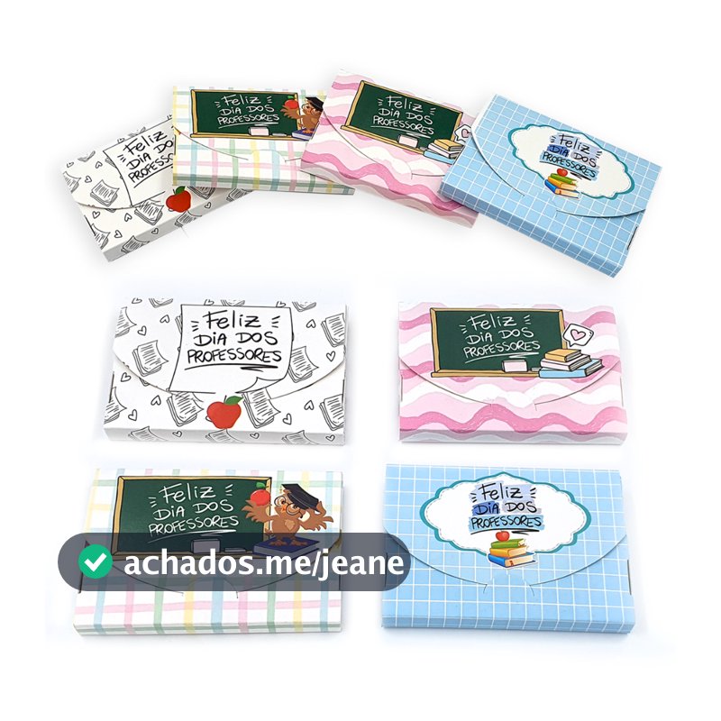 10 caixas capa para KITKAT e docinhos. Lembrancinha do Dia dos Professores
