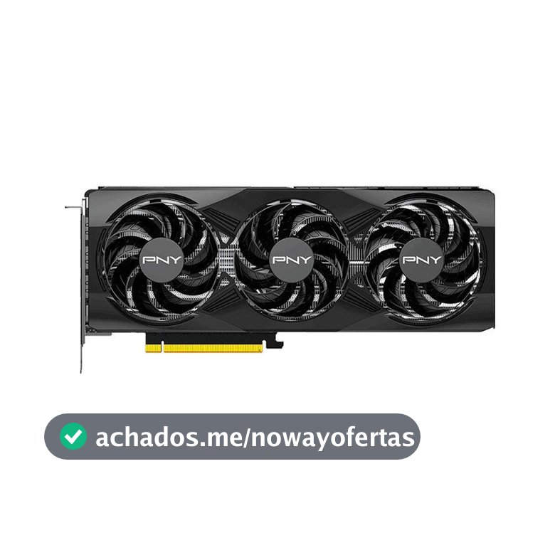 Placa de Video PNY GeForce RTX 5070 OC Triple Fan, 12GB, GDDR7, 192-bit, VCG507012TFXPB1-O