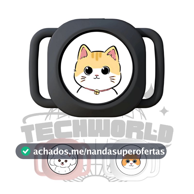 Rastreador Pet Inteligente com Coleira – Compatível com Apple Find My (iPhone, iPad, Mac) | MM-ATP