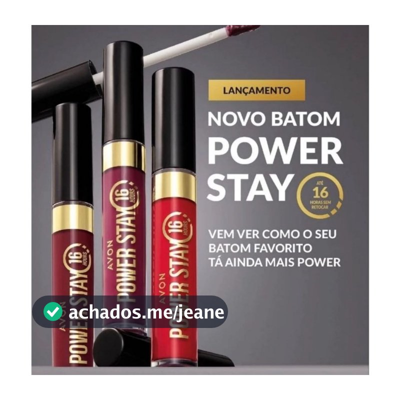 Batom Power Stay 16h Avon Embalagem Nova