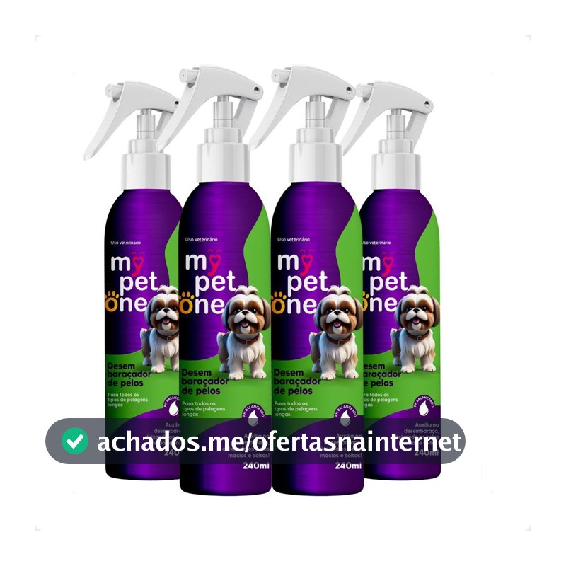 Kit 4 Desembaraçador Premium de Pelos 240mL - Mypetone