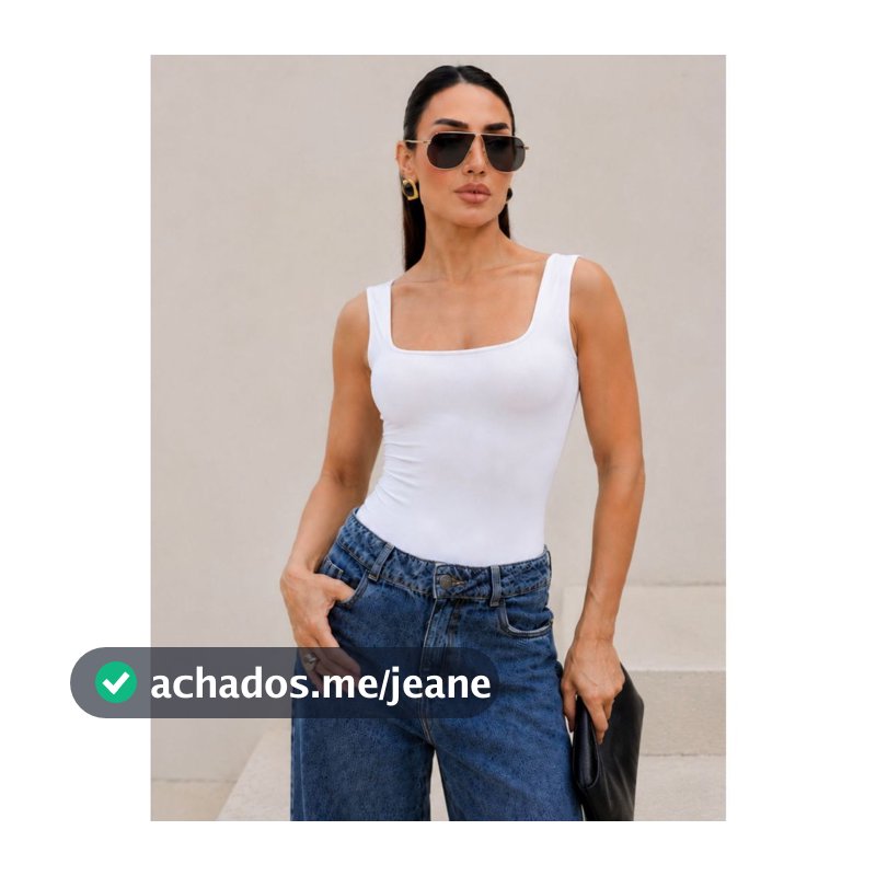 Body Blusa Feminina Decote Quadrado Forrado Poliamida Segunda Pele Inverno Calcinha Fio