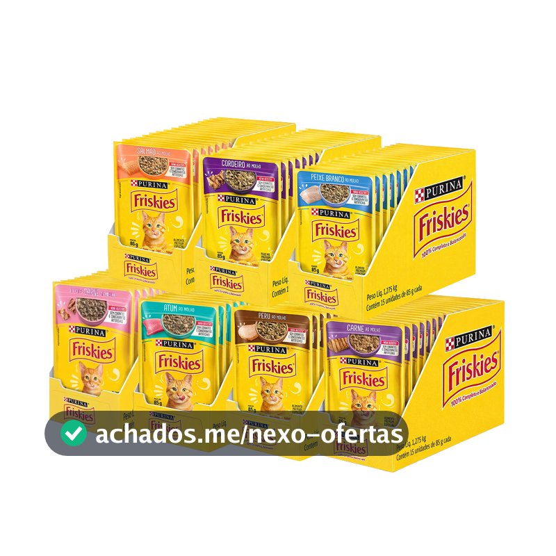 Ração Úmida Friskies 85g - Caixa com 15 unidades