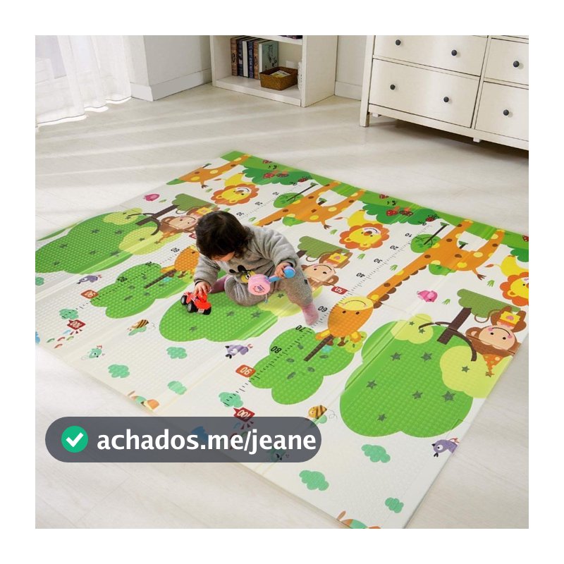 Tapete de Atividades Infantil Dobrável, Impermeável, Antiderrapante, Portátil e Fácil de Armazenar