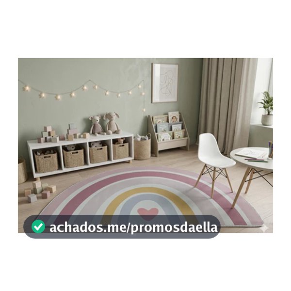 Tapete Decorativo Quarto de Bebe - Arco-Íris1,00x1,35