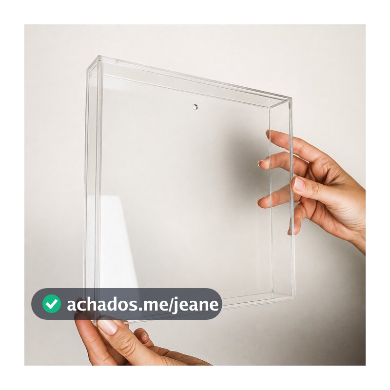 Quadro Moldura Caixa de Acrílico de Mesa Parede e Porta Maternidade Placa