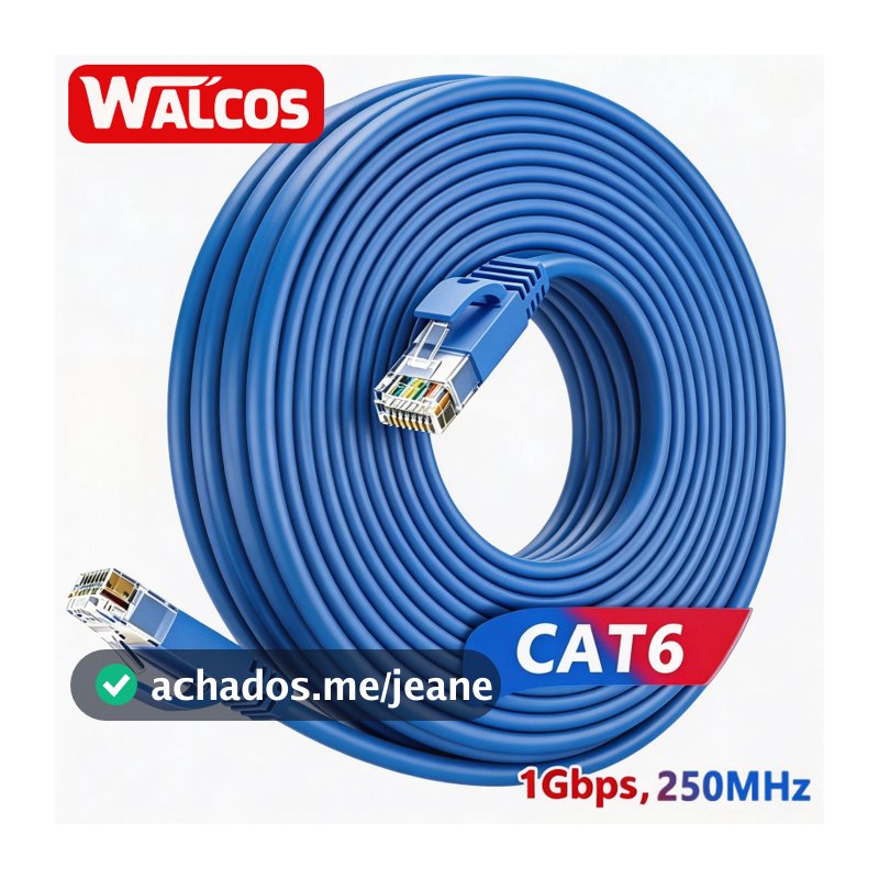 Cabo De Rede Blue RJ45 CAT6 Network Cable PC Notebook Router Smart TV Videogame 10/15/20/30 Meters