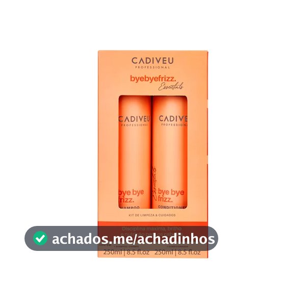 Kit Cadiveu Essentials Bye Bye Frizz Shampoo 250ml + Condicionador 250ml