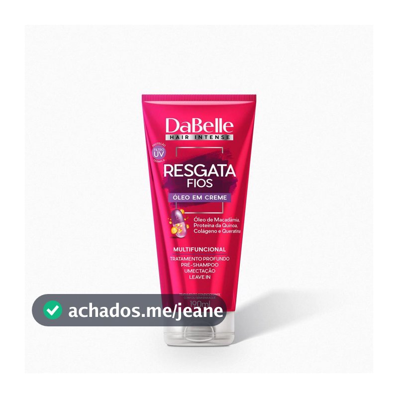Óleo em Creme Resgata Fios DaBelle Hair 190ml