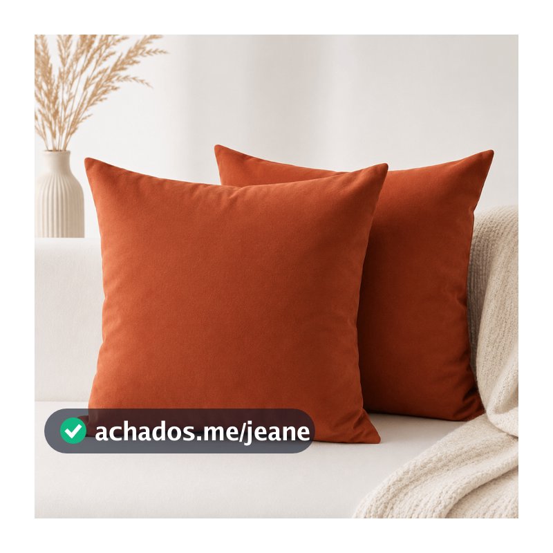 Kit Capa de Almofadas Lisa Tecido Suede Estilo Capanga Várias Cores Alta Qualidade