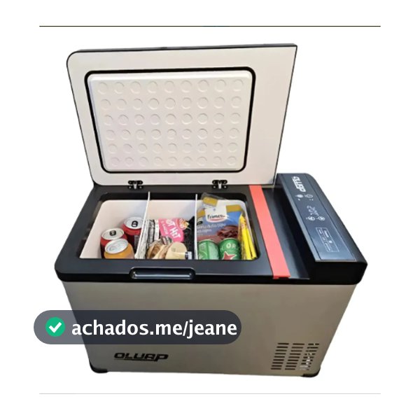 Geladeira Portátil 20l OLUAP 12/24v 110/220v Quadrivolt Ônibus Caminhão Van Motorhome
