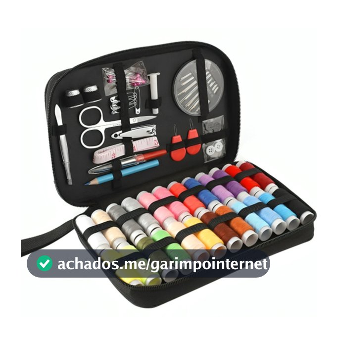 Conjunto De Bolsa De Costura Portátil Kit De Ferramentas DIY Para Casa Viagens Emergências Estojo Com Itens De Costura