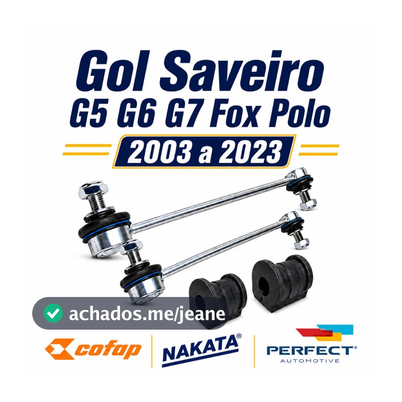 Par Bieleta E Bucha Dianteira Gol Saveiro G5 G6 G7 Fox Polo