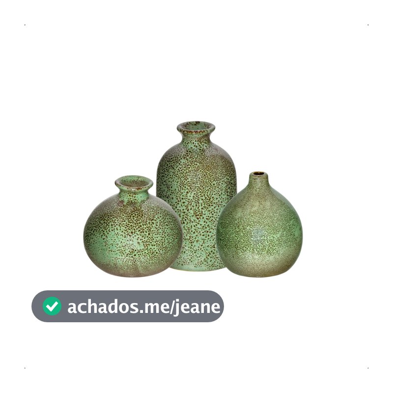 Trio de vasos Rafina decorativos lançamento sala cozinha decoração plantas