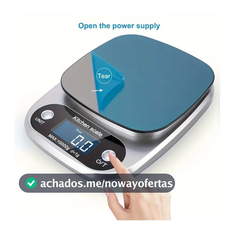 Balança de Cozinha Digital de Alta Precisão 0.1g/10kg