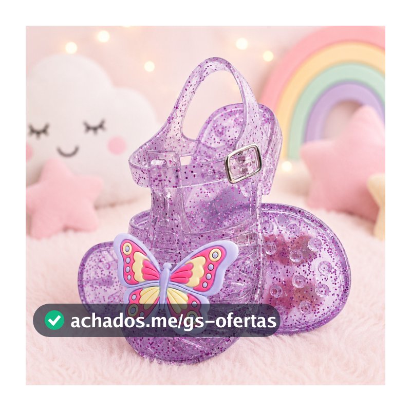 Sandália Infantil Papete Menina Leve Confortavél