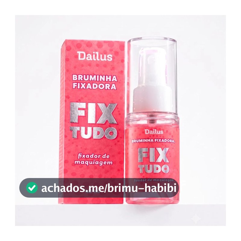 Dailus Bruminha Fix Tudo Mini Fixador de Maquiagem em Spray 40ml Travel Size