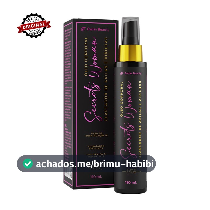 Óleo Clareador de Axilas e Virilha Secrets Woman (110 ml) SWISS BEAUTY | Corporal, axilas e virilha