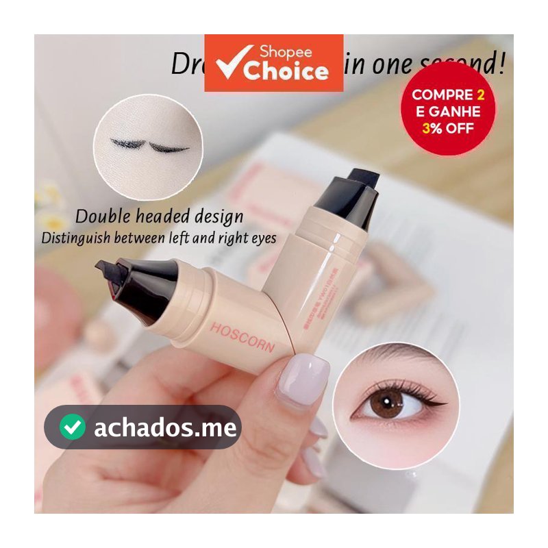 Carimbo De Delineador À Prova D'água E Suor, Sem Borrões, Fácil De Usar, Ideal Para iniciantes