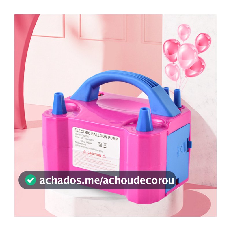 Inflador Elétrico de Balões Bexigas  Festa Ornamentação Bomba de Encher Bola de Festas 110v