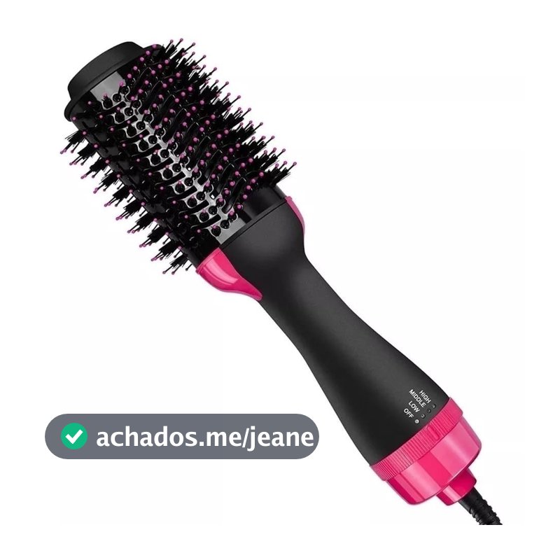 Escova Secadora 110V Alisador Elétrica Quente Cabelo Com 3 Em1 Hair Styler