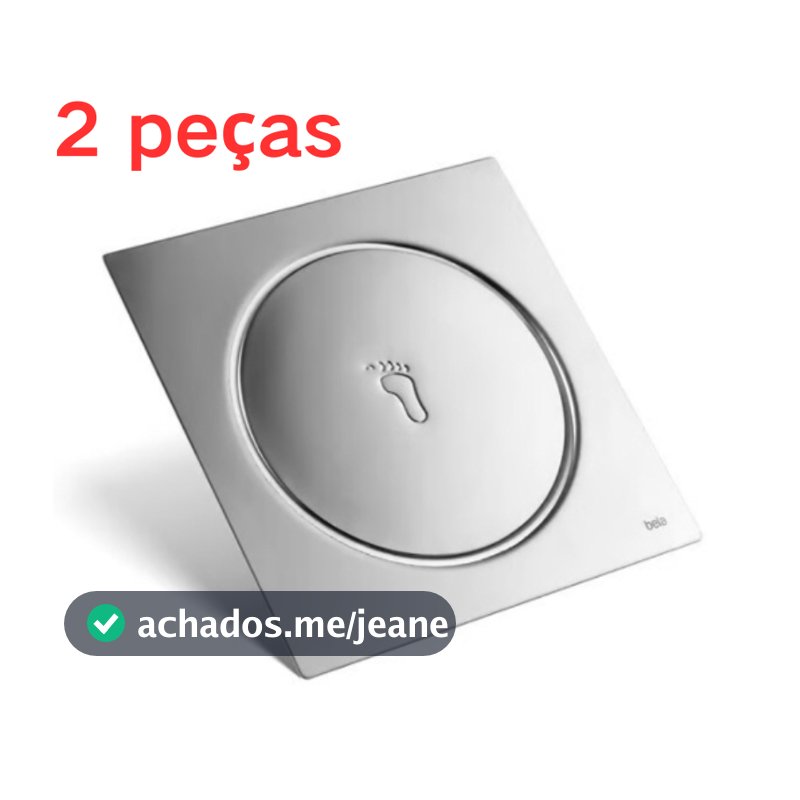 Ralo Click Inteligente 10x10cm cromagem Aço Inox Banheiro evitar odor Drenagem rápida