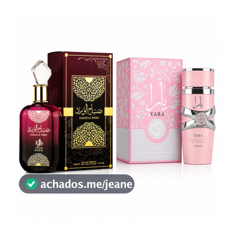 Combo Exclusivo Sabah com Lattafa Yara Duo Feminino de Alta Performance