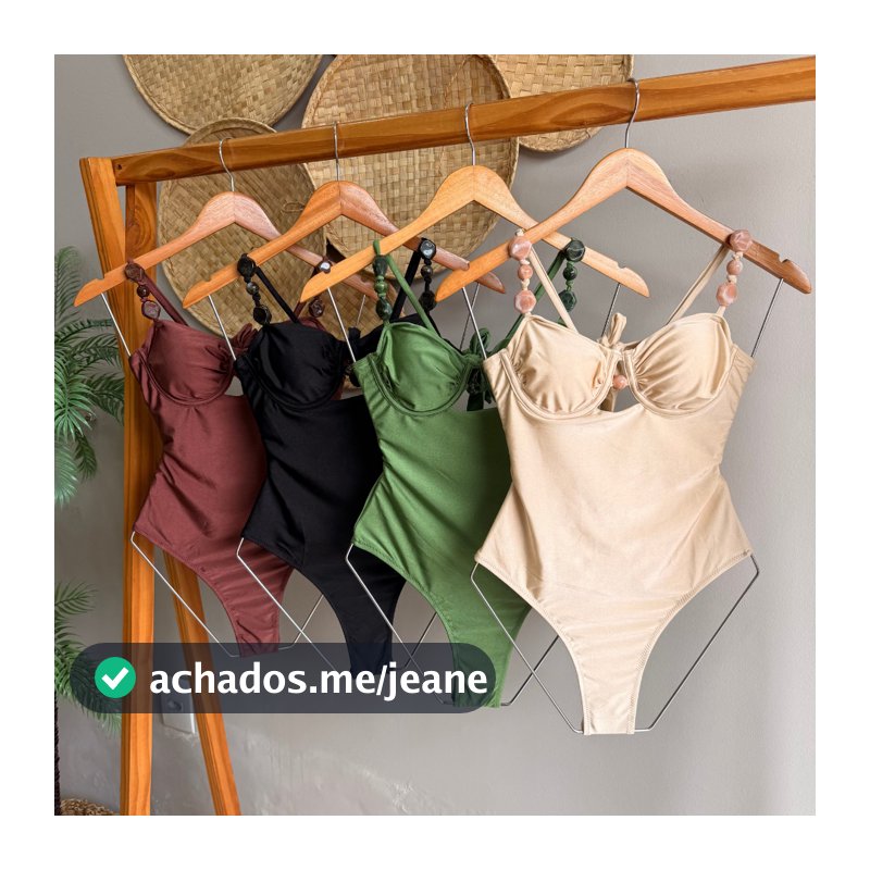Body Maiô Acetinado Premium Fio Duplo Bojo Removível Moda Praia