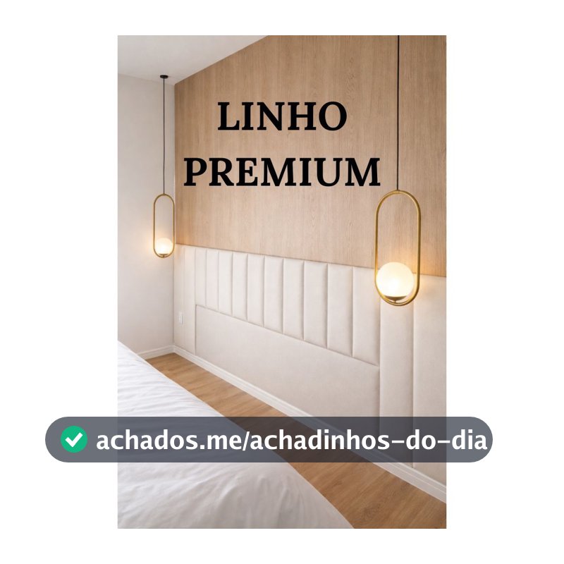 Cabeceira de Cama Modulada de casal Queem King Estofada fácil instalar