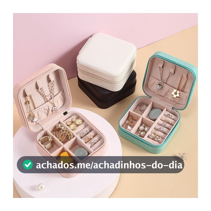 Porta Joias De Caixa Para Viagem Portátil Caixa De Armazenamento