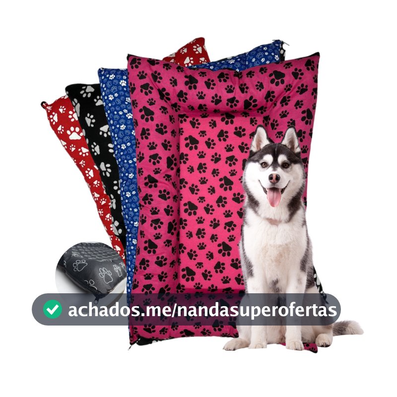 Cama Colchonete Almofada para Cachorro ou Gato Caminha Pet - Muito Confortável