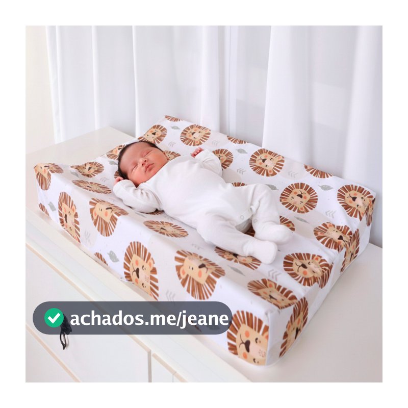 Trocador De Fraldas Anatômico Impermeável Menina Menino Para Cômoda e Berço