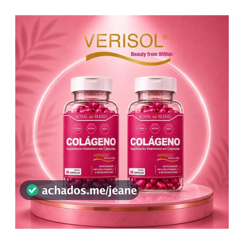 Colágeno Hidrolisado Premium Verisol Kit 2 Potes para Fortalecimento de Unhas e Cabelos
