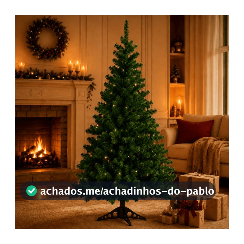 Árvore Natal Verde 150cm 220 Galhos Decoração Natalina Pinheiro Pinheirinho Premium