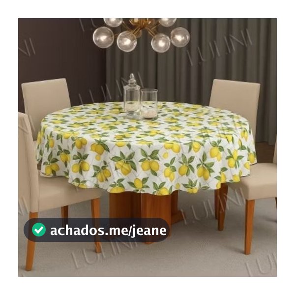 Toalha de mesa cozinha REDONDA 140X140cm várias estampas  -PREÇO DE FÁBRICA