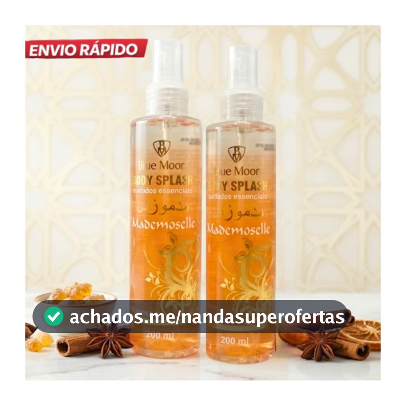 Kit Body Spray Fragrância Duradoura para o Corpo Perfume Árabe 200ML Perfume Leve e Refrescante
