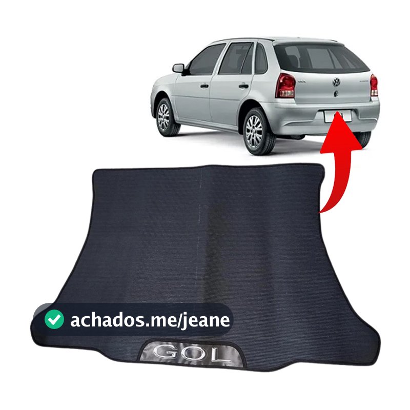 TAPETE PORTA MALAS EMBORRACHADO GOL G4 GIV 2005 2006 2007 2008