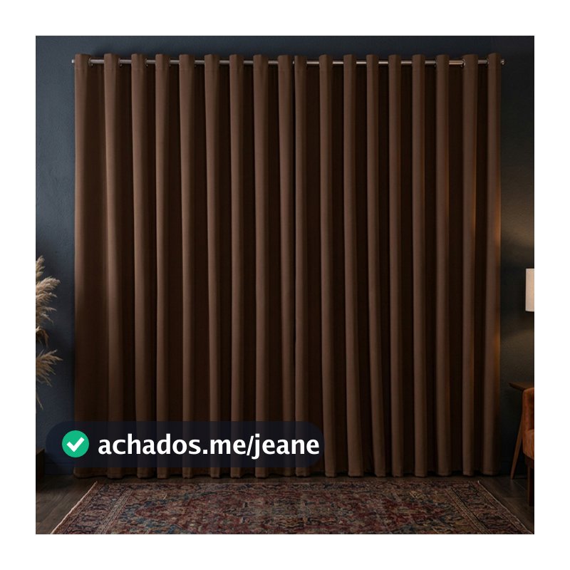 Cortinas 3M/ 4M / 5M / 6M / 7M / 8M por 2,50 ou 2,80 Blackout 85% Blackout Dakar