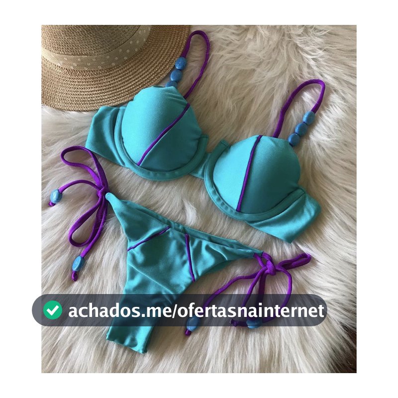Biquini Feminino de cor sólida com alça ajustável maio Maio Feminino Praia