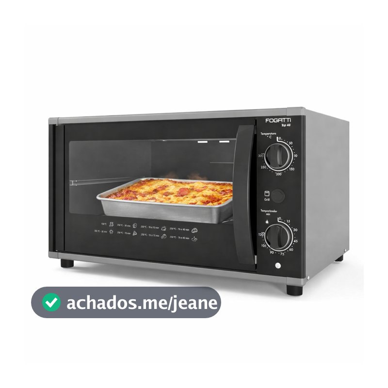 Forno Elétrico 48Litros Fogatti Top48  Dupla Resistência 1750W