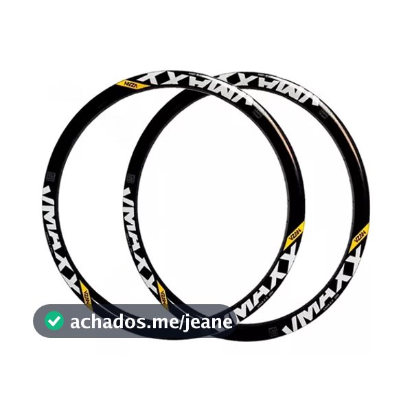 Par Aro 26 Vmaxx Folha Dupla Bicicleta 36 Furos Freio Disco Cor Preto