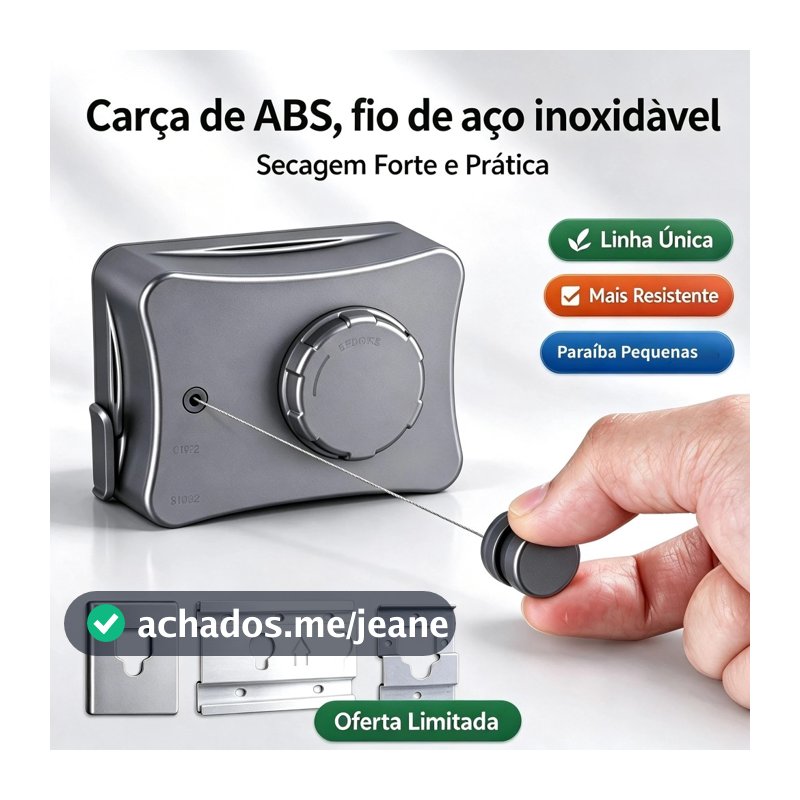 Linha De Lavanderia De Aço Inoxidável Varal Retrátil Ajustável Para Secagem De Roupas Internas E Externas Invisíve
