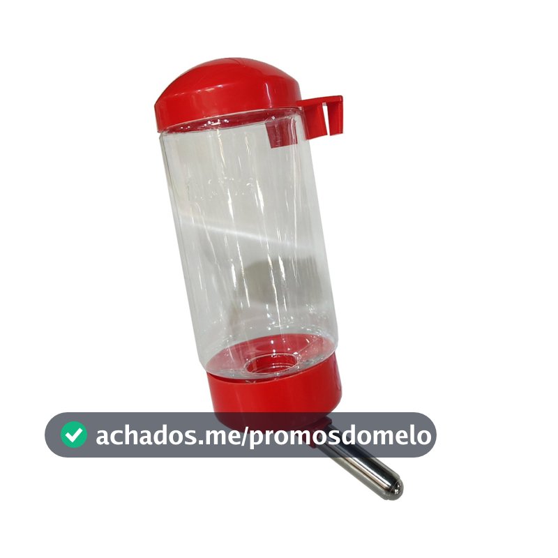 Bebedouro Automático 400ml para Roedores Chinchila Coelho Porquinho da Índia Hamster