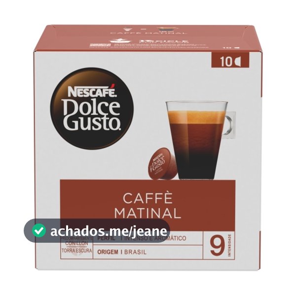 Cápsula Café Matinal Com 10 Unidades Dolce Gusto 140g