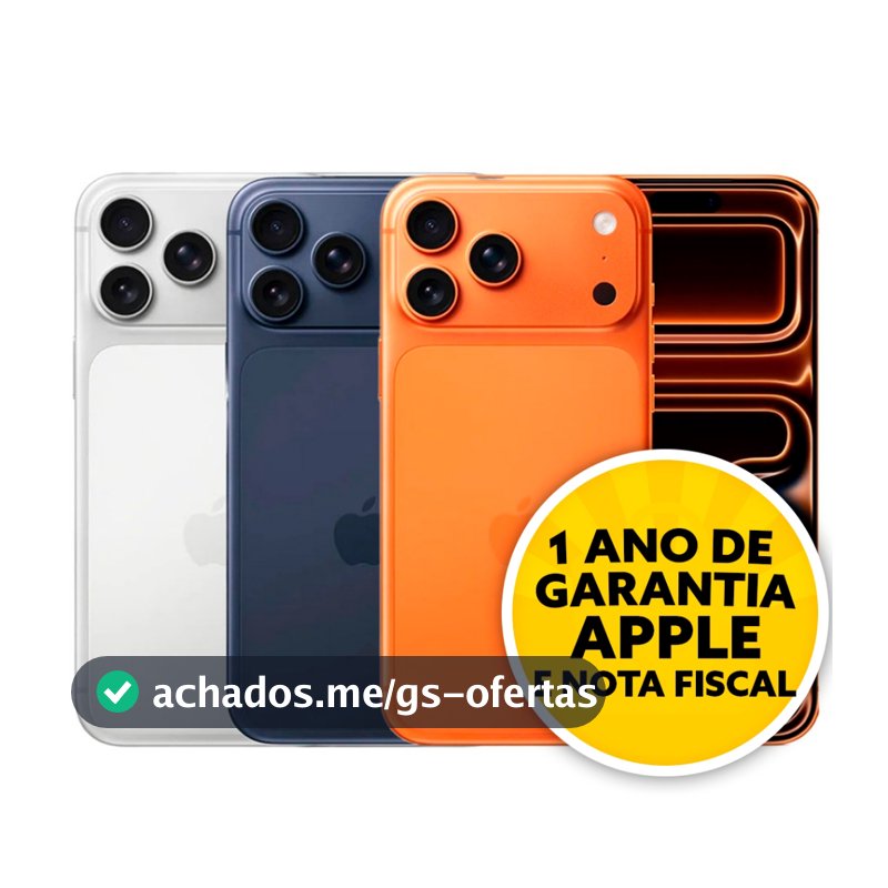Celular IPhone 17 Pro Max 256GB 5G Dual E-sim Lacrado Original 1 Ano De Garantia