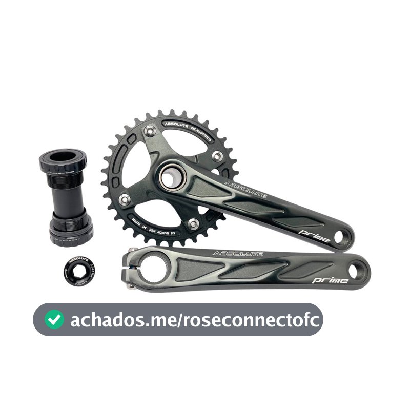 PEDIVELA ABSOLUTE PRIME INTEGRADO COROA 34D BCD 104MM C/ CENTRAL ROSCA 1X10V 1X11V 1X12V MTB